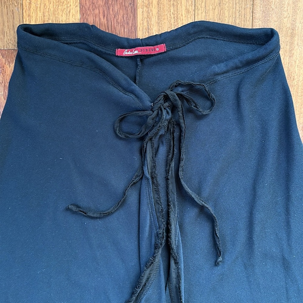 Barbara Lesser Rich Navy & Black Cotton Skirt